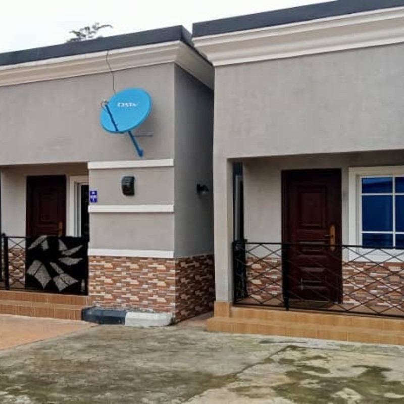 3 Units of 1 bedrooms flat, 3 Units of self-contained with a security post
